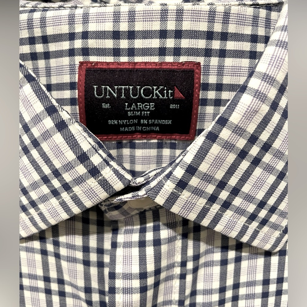 Untuckit men’s button down sz L EUC